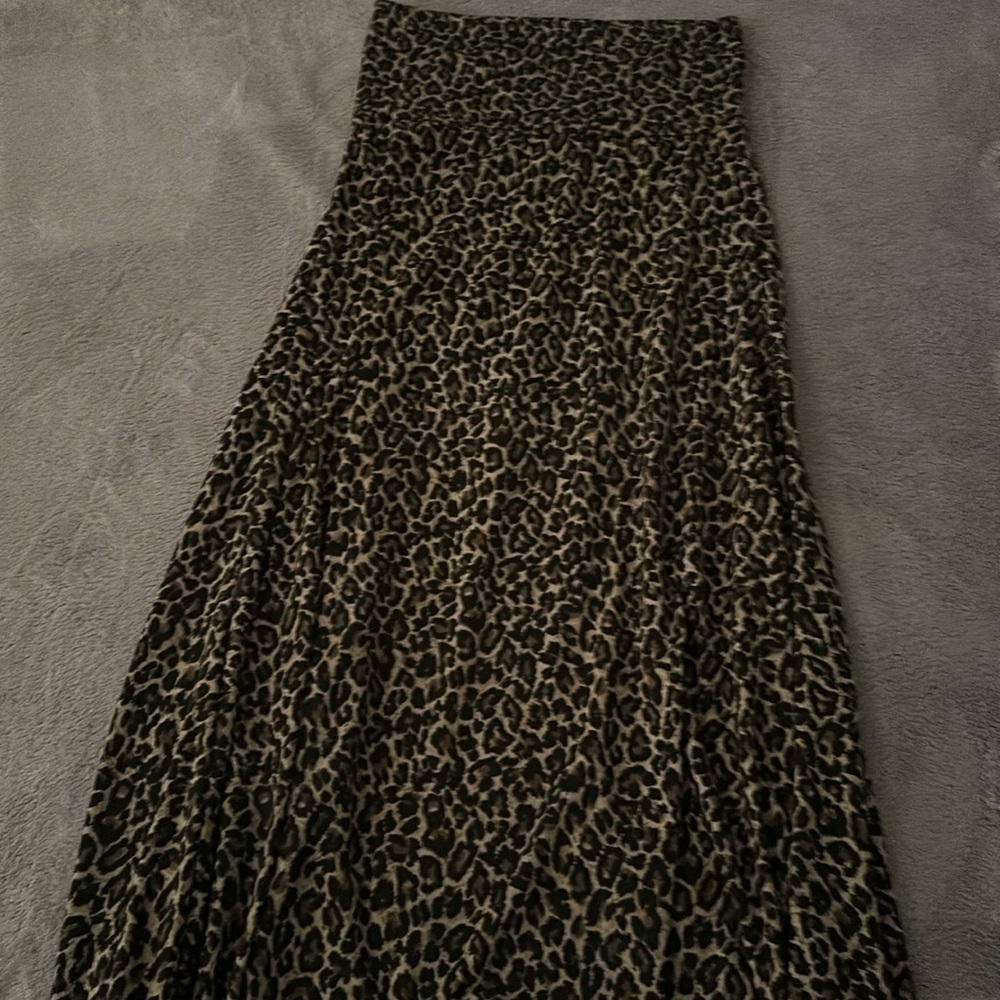 Lularoe leopard maxi skirt